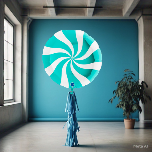 3' Jumbo Foil Candy Swirl