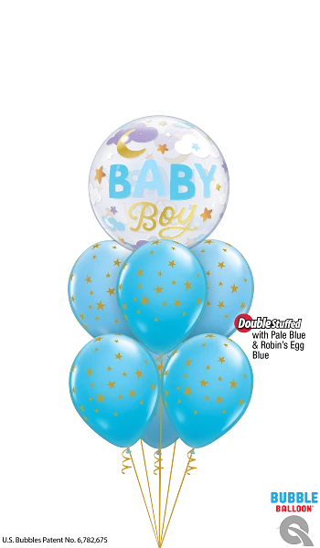 Babyboy Bubble Bouquet