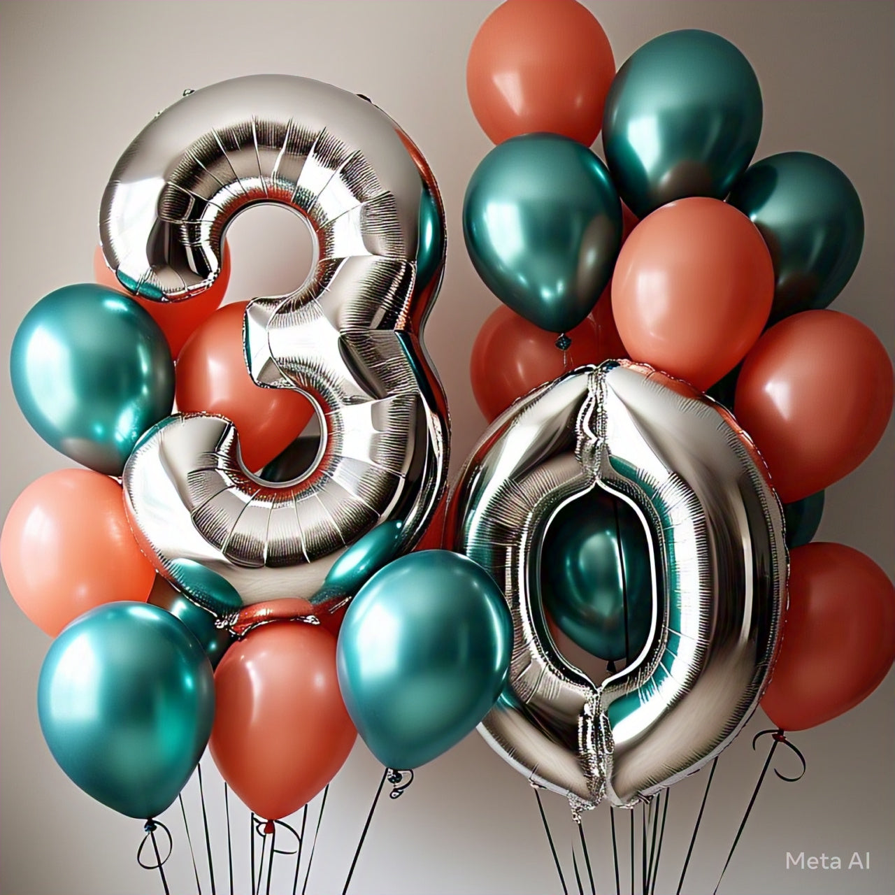 Number or Letter Bouquet (with Latex & Foil)